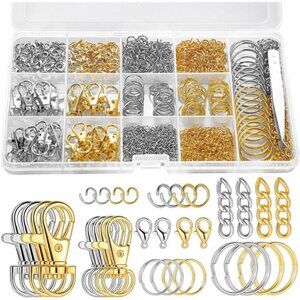 1130PCS Keychain Making Kit Jump Rings for Jewelry DIY Key chain